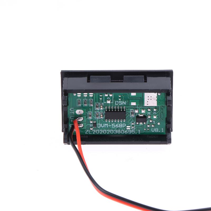 1/3Pcs Motorcycle Vehicle Led Display Voltage Tester 0.56 Inch Dc4.5-30V Digital Car Voltmeter Automotive Voltage Meter
