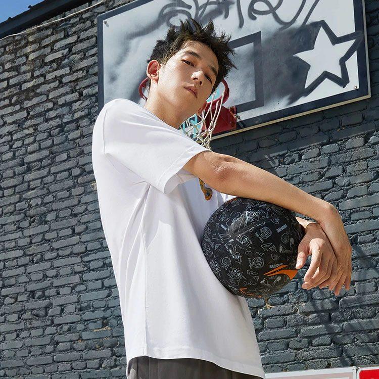 Li Ning Badfive T Shirt Men's Basic White AHSS739-1