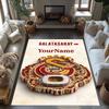 Galatasaray Personalized Text Floor Mat Suitable For Game Room Hallway Bedrooms Foyer Antislip Rug Anime Office Decor Wedding Party Gift