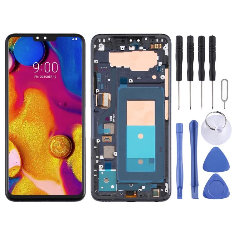 

Оригинальный ЖК-экран для LG V40 ThinQ Digitizer в сборе с рамкой(черный)
