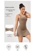 European & American Quick-Dry Yoga Vest: Nude Feel, Slimming, Tight-Fit, Square Neck Running Top