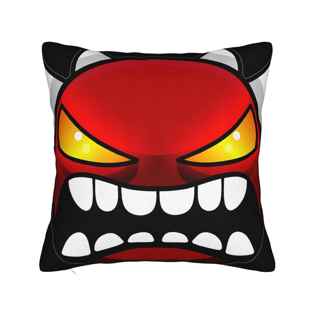 Geometry Dash Pillow Case Novelty Pillow Cover Square Graphic Cushion Cover Pillowcases For Sofa Car Home Decor