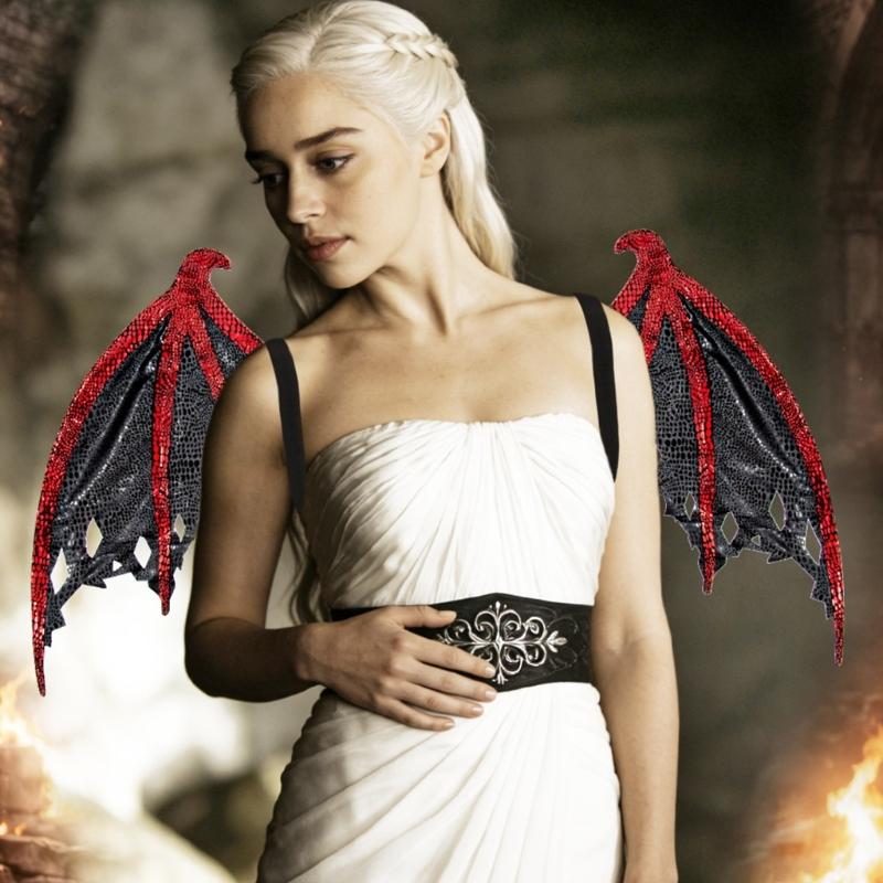 Glittering Dragon Wing Costume Accessory Role Playing Easy Wear For Cosplay And Halloween Parties