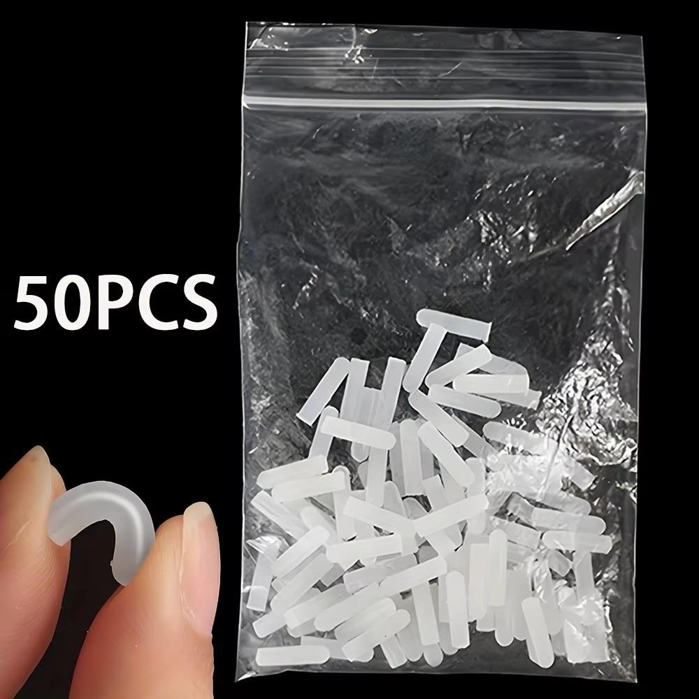 50Pcs Blunt Tip Special Silicone Plug Head Anti Glue Leakage Prevent Solidifying Needle Protective Cover Protective Covers