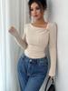 Women's Autumn Winter Knitwear Solid Color Elastic Leggings