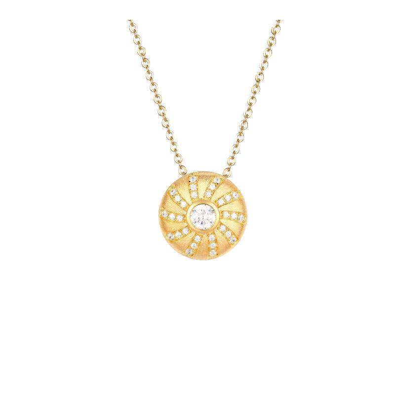 S925 Sterling Silver Natural Stone Pendant Necklace Elegant Women Jewelry