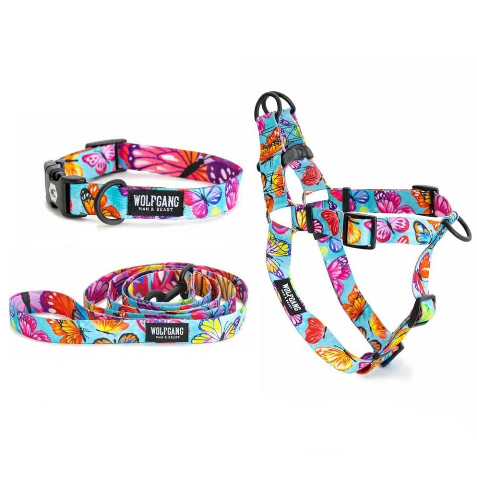 WOLFGANG FlutterColor Harness (M size) 1.6cm wide x 40-61cm chest circumference [Harness for medium-sized dogs]