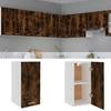 VidaXL Wall-mounted Cabinet "Lyon" Smoked Oak 29.5 X 31 X 60 Cm Engineered Wood 826620