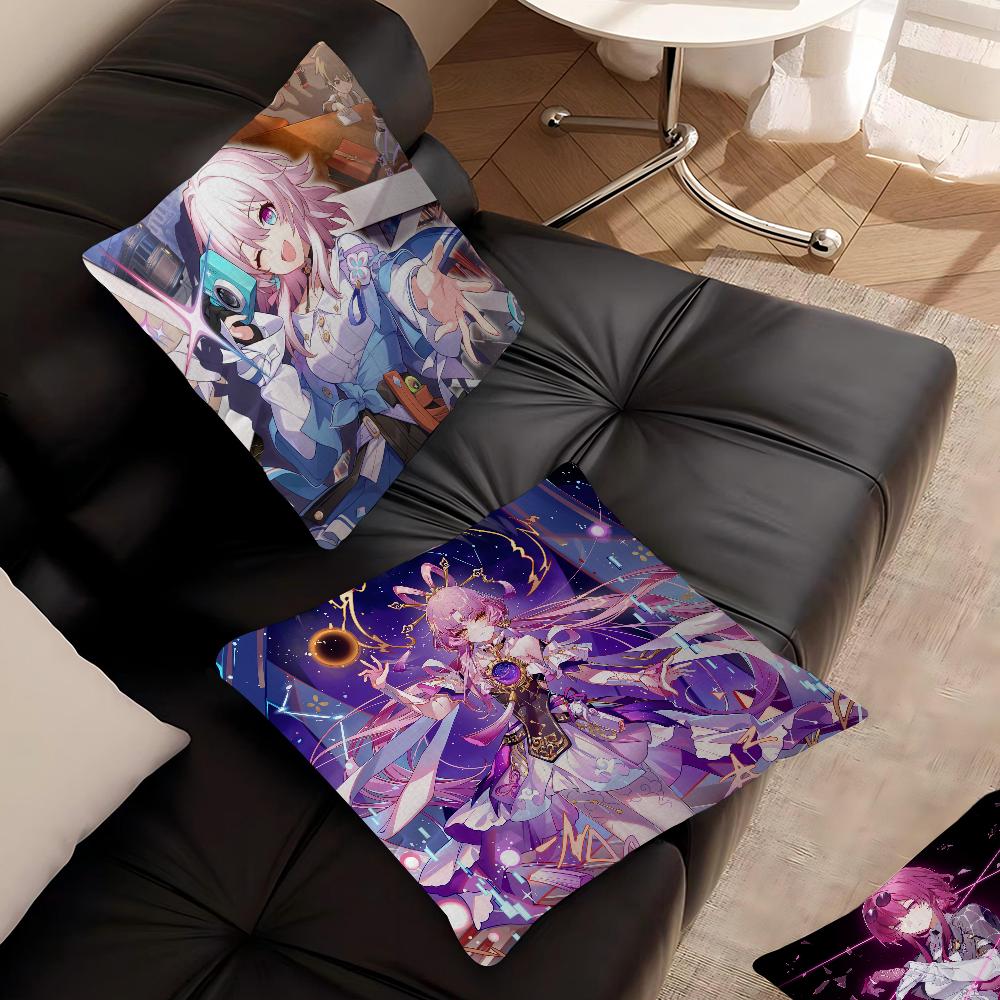 Federe per Cuscini Honkai Star Rail Biancheria da Letto Decorativa per la Casa Copricuscino Decorativo Matrimonio Federa per Cuscino Super Morbida