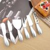 1Pcs Silver Cheese Knife Matte Retro Style Baking Tools Multi Functional Purpose Stainless Steel Cheese Cutlery Kitchen Gadgets