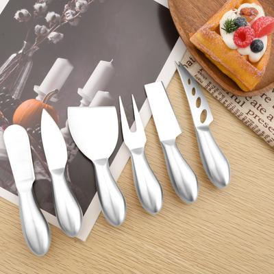 1Pcs Silber Käse Messer Matte Retro Stil Backen Werkzeuge Multi Funktionale Zweck Edelstahl Käse Besteck Küche Gadgets