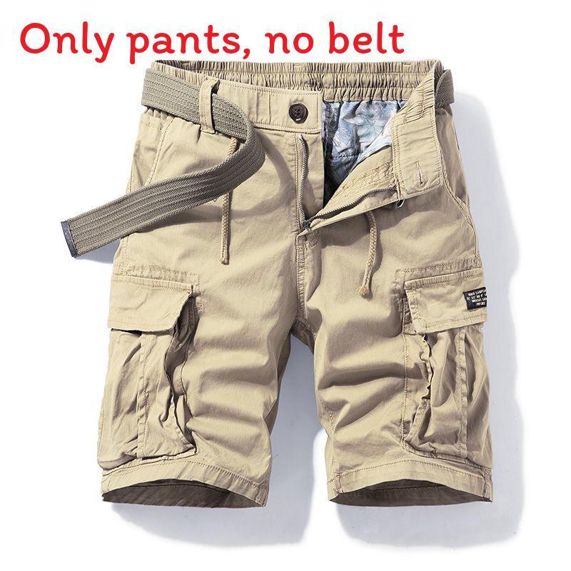 Summer Cargo Shorts For Men With Multiple Pockets And Cotton Fabric For Casual Urban Wear