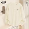 JEEP SPIRIT Herr Lös Passform Långärmad Rundhalsad T-shirt