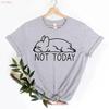 Not Today French Bulldog T Shirt Frenchie Lover Mom Lazy F Vintage  Designer Clothes Comfortable Stretched Soft Unisex