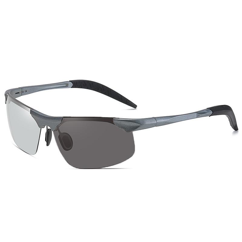 Non-polarized Men Photochromic Sunglasses Fashion Square Day Night Driving Chameleon Glasses