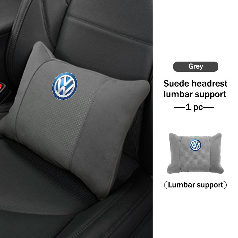Hub Caps For Volkswagen VW Car Memory Foam Headrest Neck Pillow Protection Lumbar Support Scirocco Passat Polo B5 B6 B7 CC Tigua