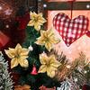 5/10 PCS Artificial Flower Gold Wedding Needlework Home Room Wreaths Decoration Christmas Tree Garland Outdoor Yard Atmosphere