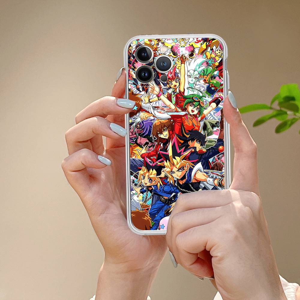 Amine Yu Gi Oh Classic Transparent TPU Phone Case For IPhone 17 11 12 13 14 15 16 Pro Max 16 Plus Cover