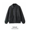 2024 Women's Winter European & American Style Versatile Loose PU Leather Jacket