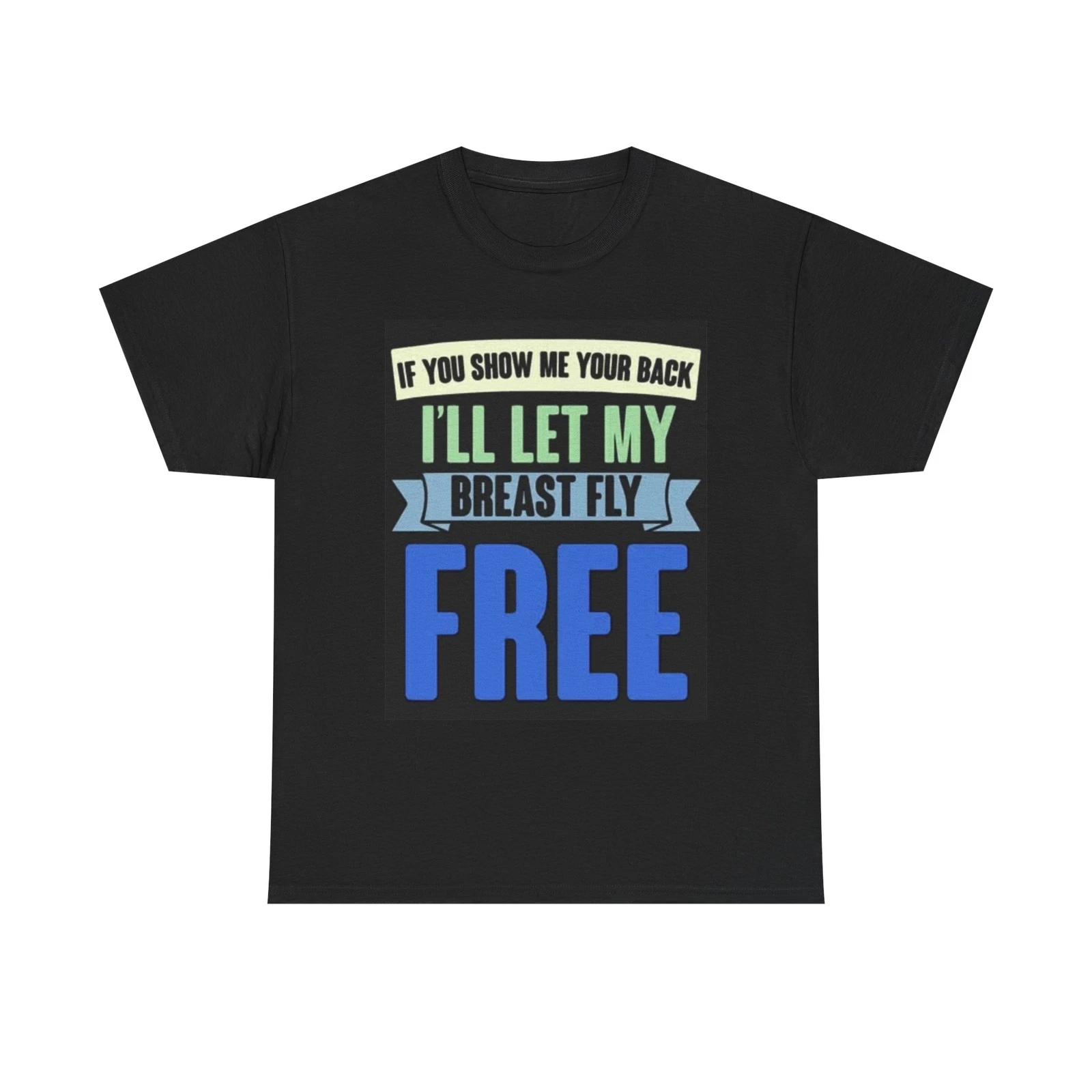 Men s and Women s T-shirts Breast Fly Free Graphic XXXL