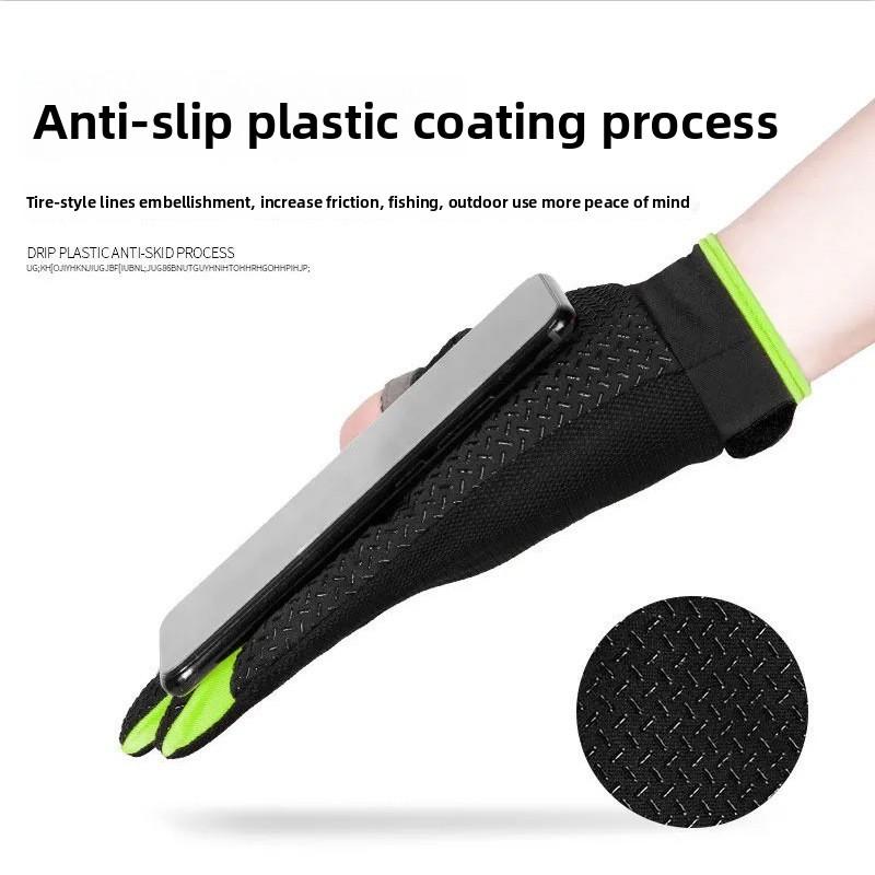 Outdoor Fishing Gloves Men With Breathable Polyester And Sun Protection For Hiking And Sports