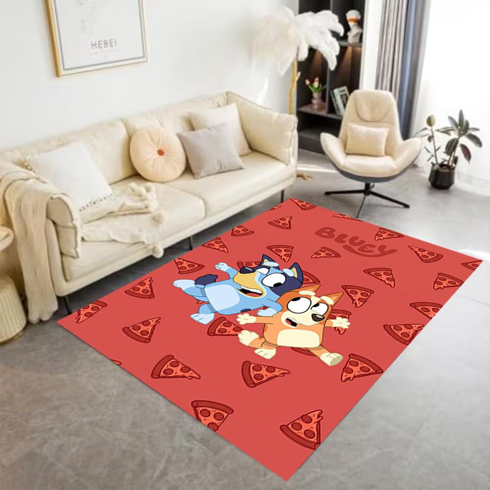 Bluey Adventures Area Rug Suitable for Dormitory Decorate room Game Room Bedrooms Antislip Carpet Decorate Offices Wedding Party Gift