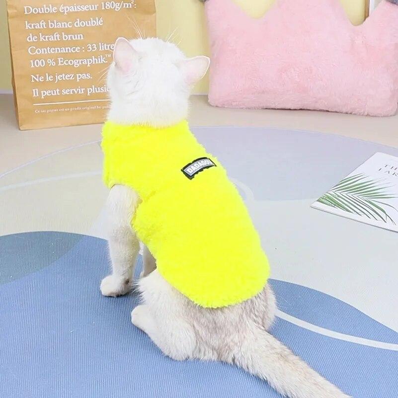 Warm Kitten Clothes for Small Cats Puppy Coat Winter Hairless Cat Jacket Chihuahua Yorkshire Pug Clothing Costumes Pet Supplies