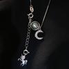 Starry Sky Moonstone Unicorn Necklace Female Little Fresh Fairy Temperament Mori Temperament Wind Long Collarbone Chain