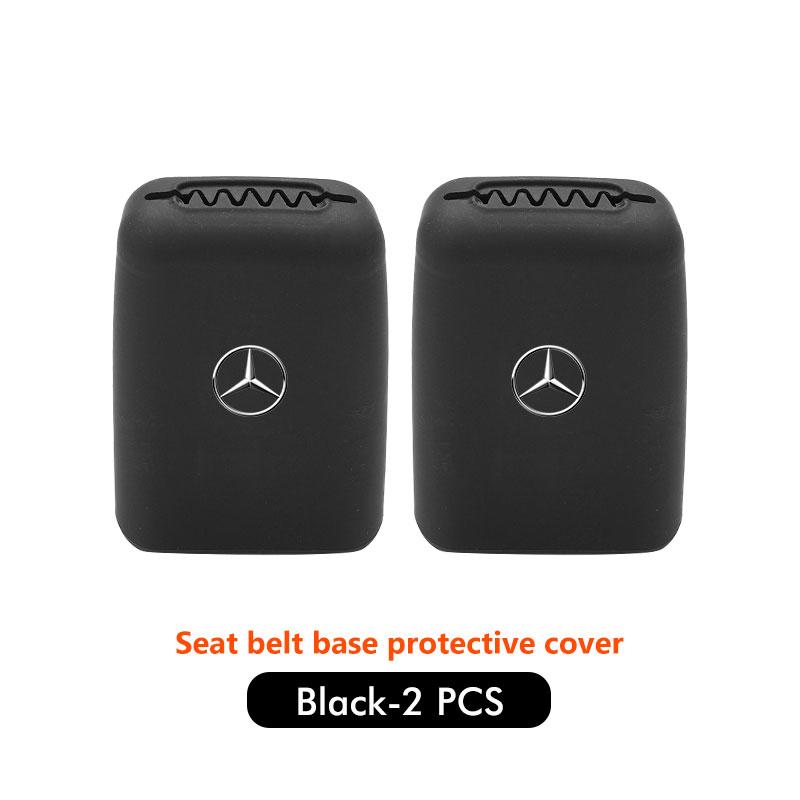 2pcs Silicone Car Seat Safety Belt Protection Buckle Clip Cover For Mercedes Benz AMG A C E S G Class W201 W210 W108 W204 W205