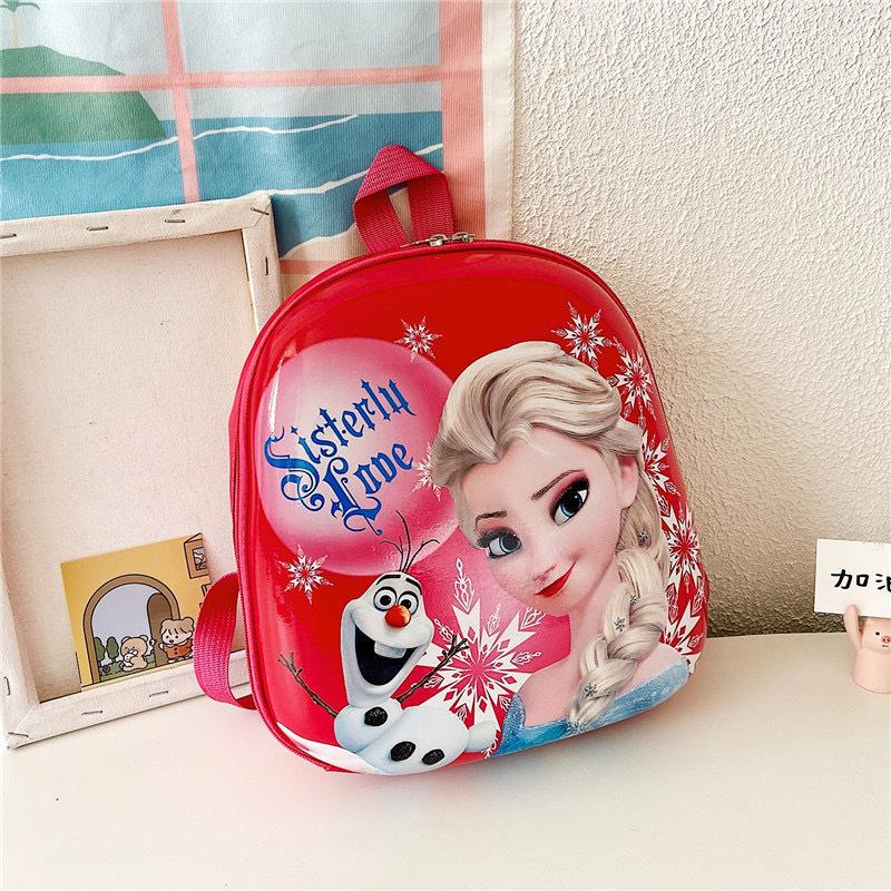 Disney Borsa Guscio d'Uovo Bambini Neonato Per la Scuola Zaino Cartone Animato Zaino Principessa Elsa