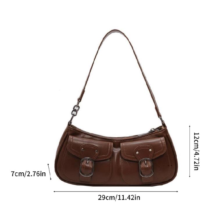 Lady Purse Fashion Underarm Bag for Women Girl Versatile Vintage Shoulder Bags