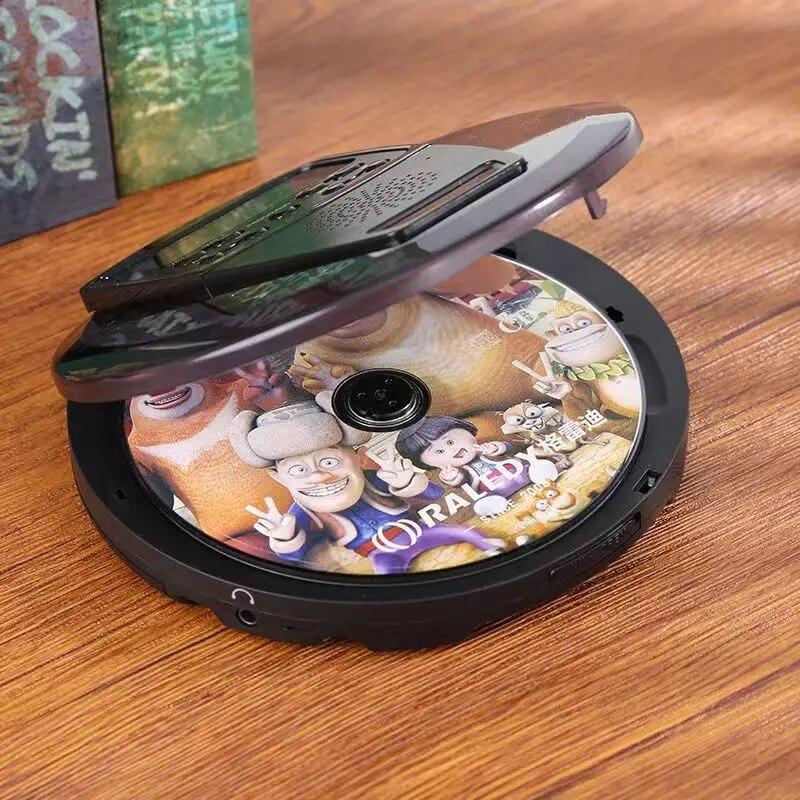 Tragbare CD mit Bluetooth-Lautsprecher, ultradünner CD-Player für Studenten, Englisch, USB-Flash-Disk, Wiederholungslautsprecher, MP3-USB