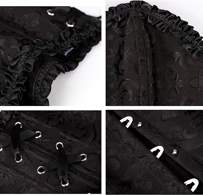 Black lace gothic slimming waist corset, DELICIOUSLY