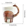 Kubek w kształcie dinozaura 400 ml Uroczy zwierzęcy kubek ceramiczny Kubek biurowy Kubek śniadaniowy