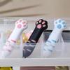 Plastic Material Cat Paw Box Cutter Cartoon Design Retractable Cat Knife  School Supplies
