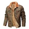 Spring Casual Black Single-Breasted Fleece Jacket with Lapel Fur and Side Seam Pockets