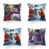 Stylish And Unique Christmas Snowman Pillow Case Perfect For Holiday Home Decor