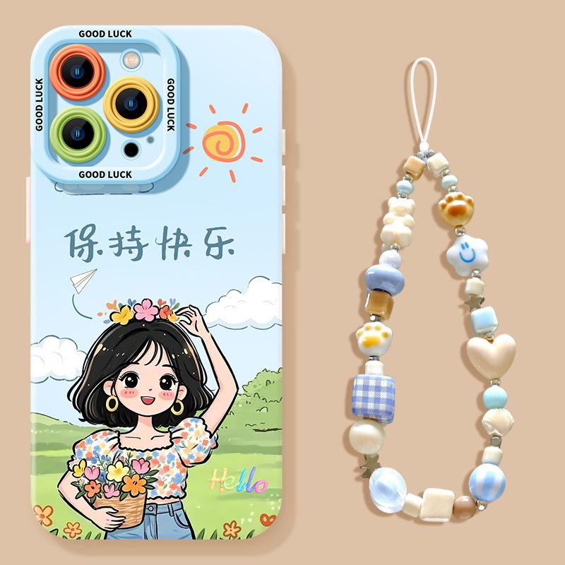 Rich girl summer mobile phone case for iphone17promax Apple 16/15 silicone 14 characters 13 sets