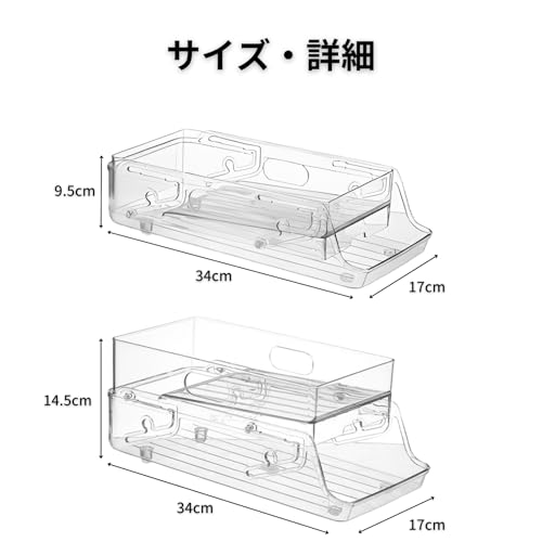 Riblind Can Storage Rack for Refrigerators | Holds Up To 10 350ml Cans, Washable, Compact Design, Fits Small Refrigerators, Space-Saving Storage Rack