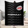 Bold Red And White Logo Design Flannel Blanket-Soft and Suitable for Sofas,Beds,Offices,Travel,All Seasons,Great Gift for Holidays and Birthdays.