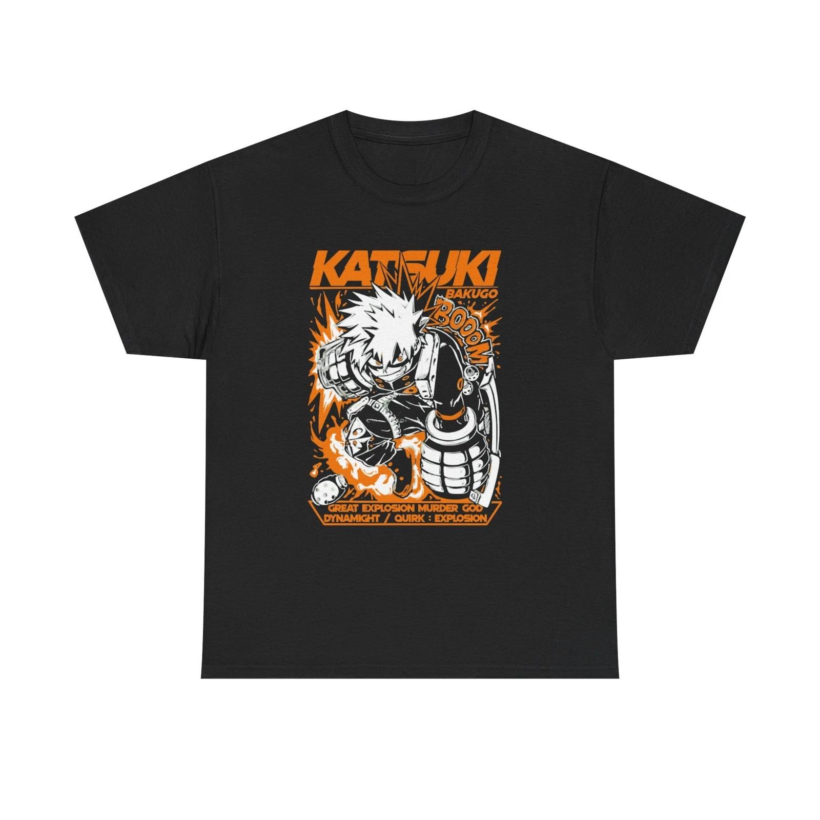 

Katsuki Bakugo My Her0 Academia Anime Manga T-shirt Shirt Unisex Gift XL