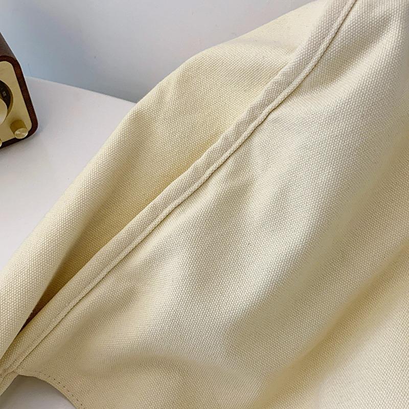 Damen-Umhängetasche Große Canvas-Handtaschen für Damen 2026 Cott-Stoff Fashi Koreanische Weibliche Lässige Tragetaschen Pastorale Einfache Tasche