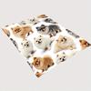 Cute Pomeranian Puppy Print Decorative Throw Blanket for Sofa, Bed, Home Decor, Camping, Office, and Animal Gift