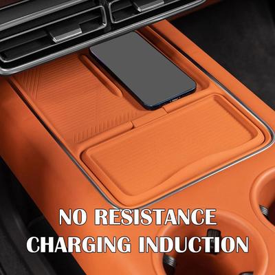 Pour Lixiang L7 L8 L9 2022 2023 Silicone antidérapant Pad voiture contrôle central téléphone portable sans fil chargeur Pad accessoires de voiture
