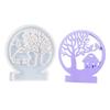 Mushroom House Candle Holder Silicone Molds Love Tree Candlestick Resin Molds Craft Castings Moulds for Candle Making