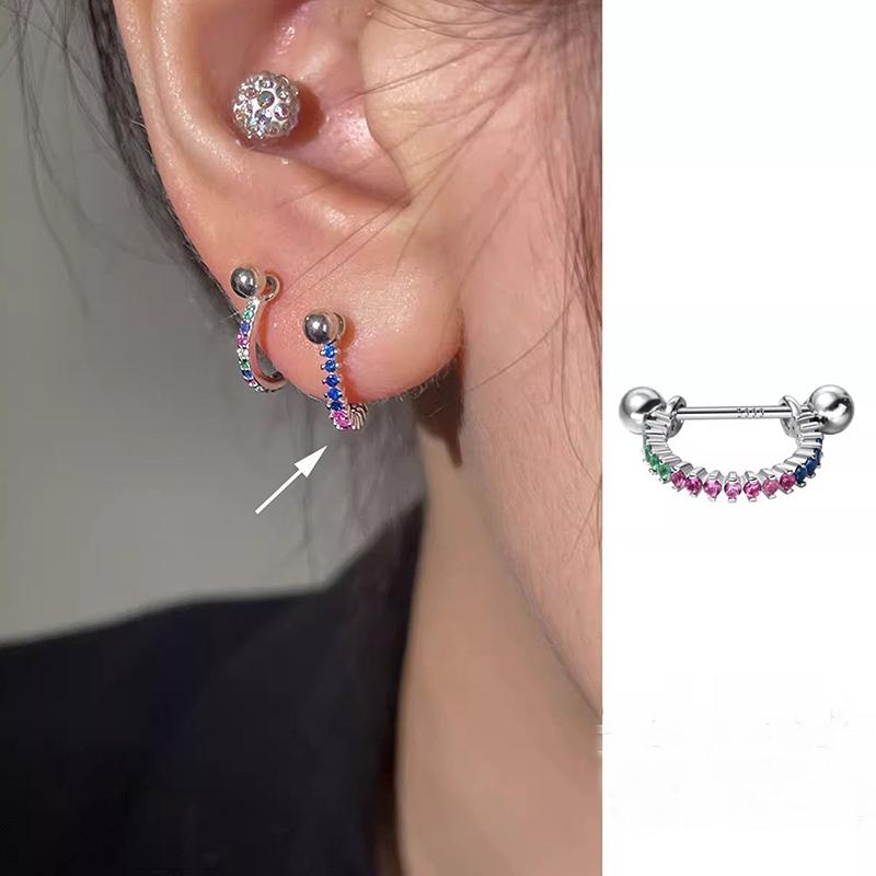 Set Cercei Helix în Formă de U Cercei Colorati Pentru Femei Cercei Hipoalergenici