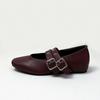 Fashion Fashion Buckle Strap Ladies Mary Janes Flats Shoes Female Shallow Women Ballet Flats Shoes With Height Increasing Footwear