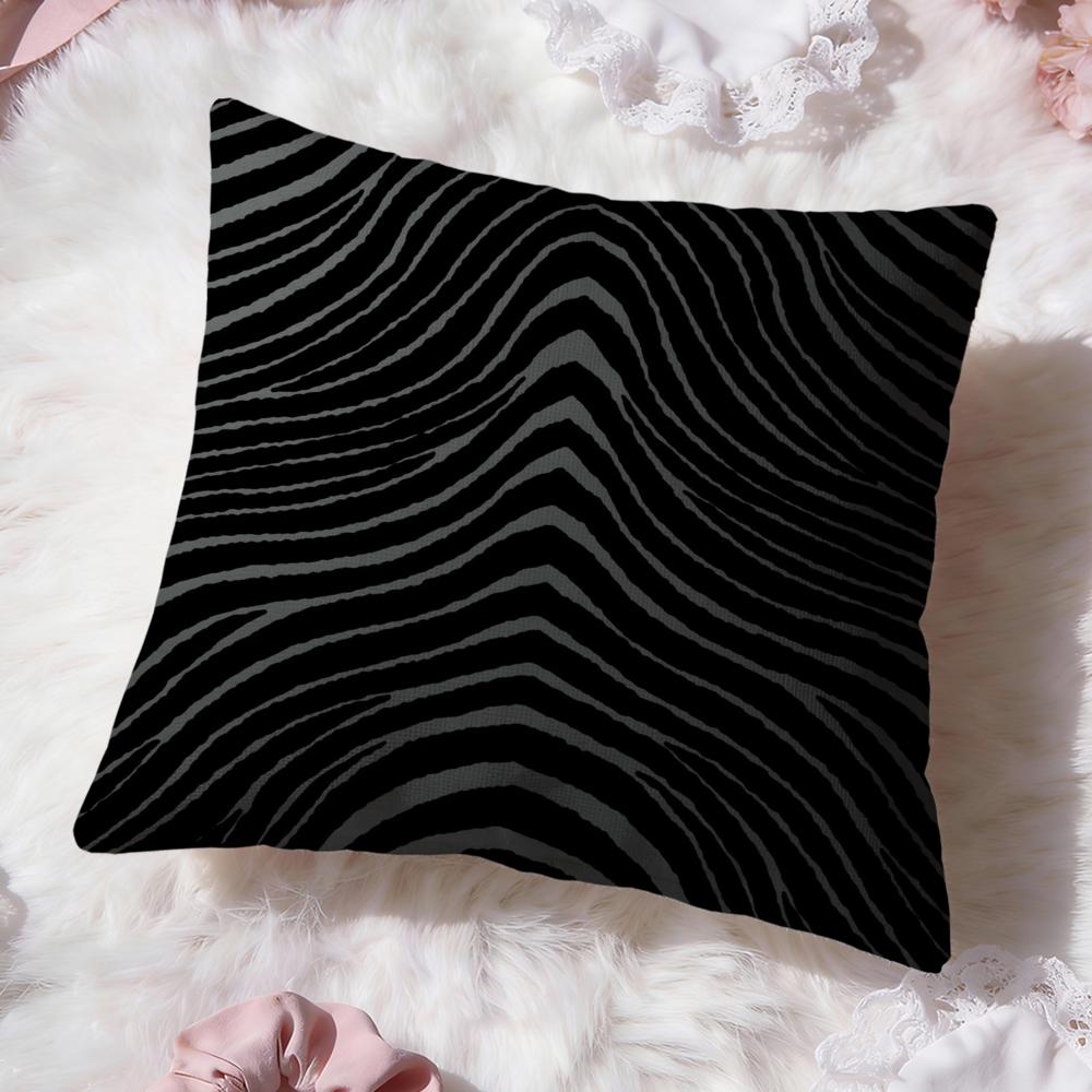 Zebra Stripes Cushion Cover Premium Comfort Reversible Pillow Cove Two in One Design for Any Room  Car Interior