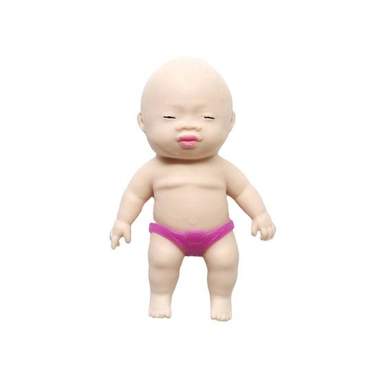 Human Baby Doll Squeeze Toy Flexible Tensile Rebound Cute Baby Doll
