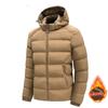 Men's Hooded Down Cotton Jacket - Trendy, Casual, Thick, and Warm Coat.